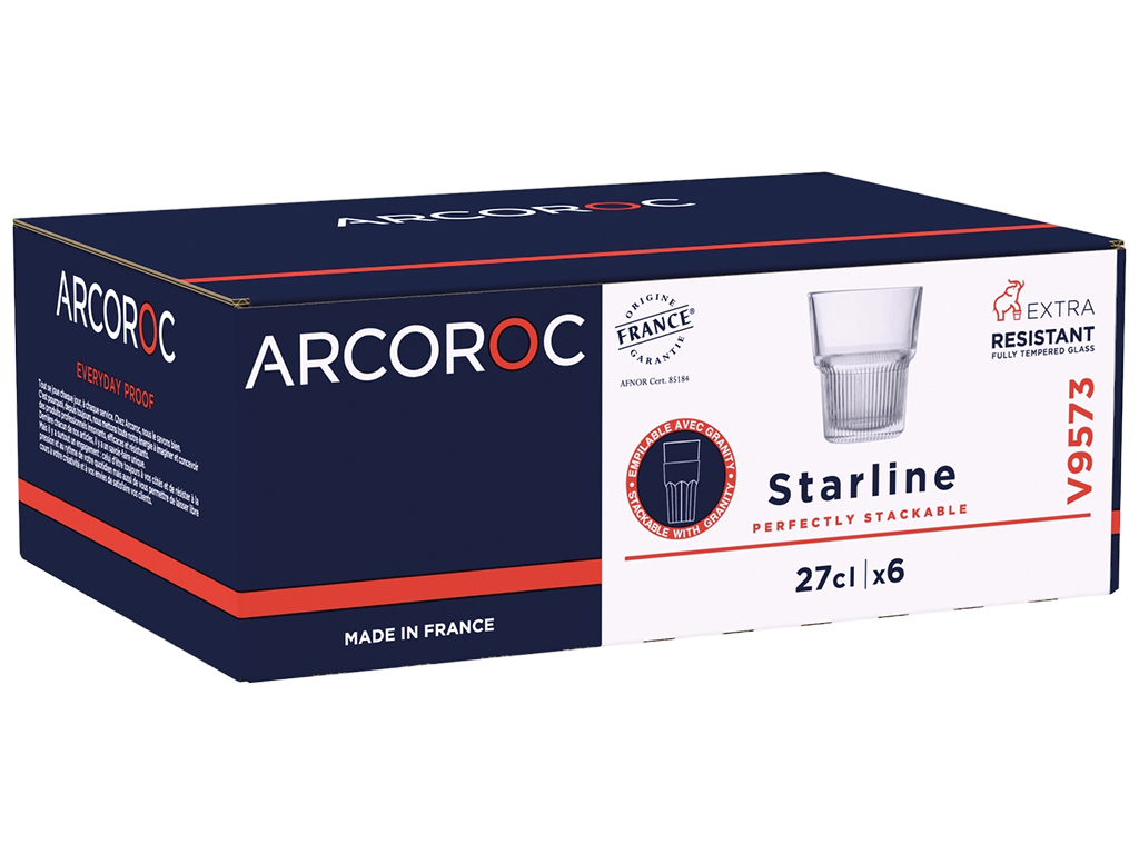 Набор стаканов Arcoroc Starline, 270мл (цена за набор 6шт) 207098533001