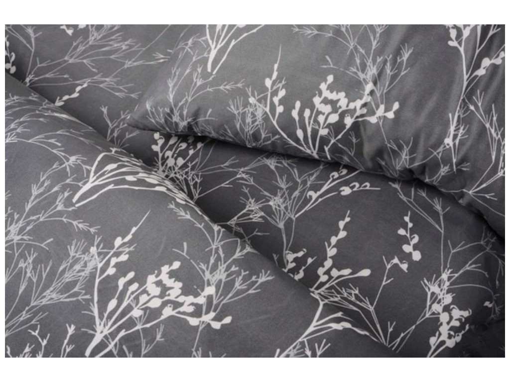 Комплект постельного белья Soho, семейный, 150×200см, 200×220см, 50×70см, полиэстер, цвет серый