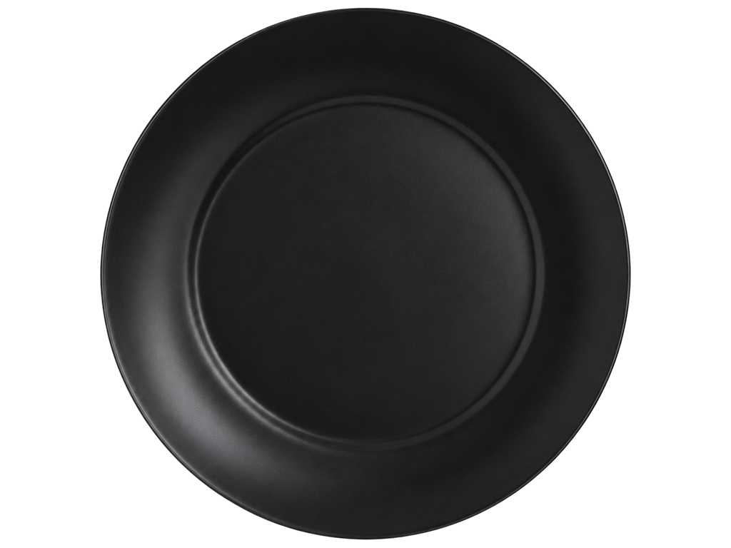 Тарелка десертная Luminarc Apy Black, закаленное стекло, 18см, цвет черный