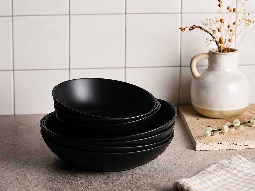 Тарелка десертная Luminarc Apy Black, закаленное стекло, 18см, цвет черный
