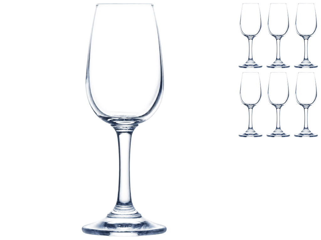 Набір чарок Arcoroc Vodka Stem, кристальне скло, 65мл, 6шт (ціна за набір)
