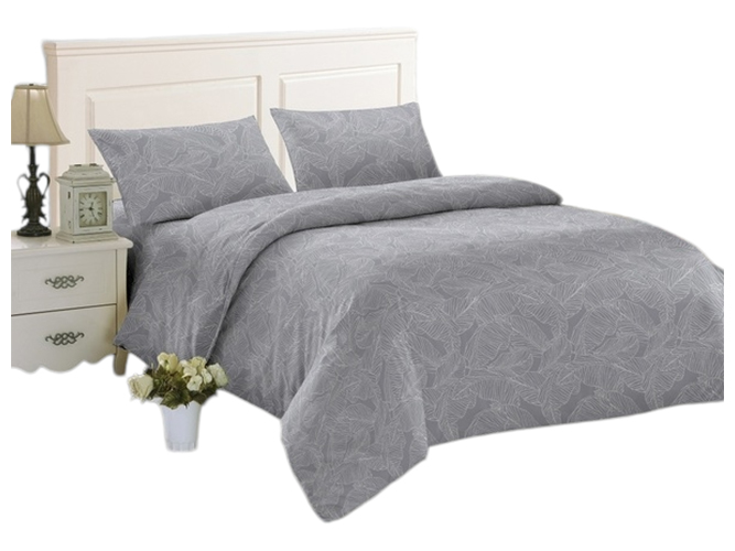 Комплект постельного белья Soho Двуспальный Leaves Grey, 180х220см, 6900069908856
