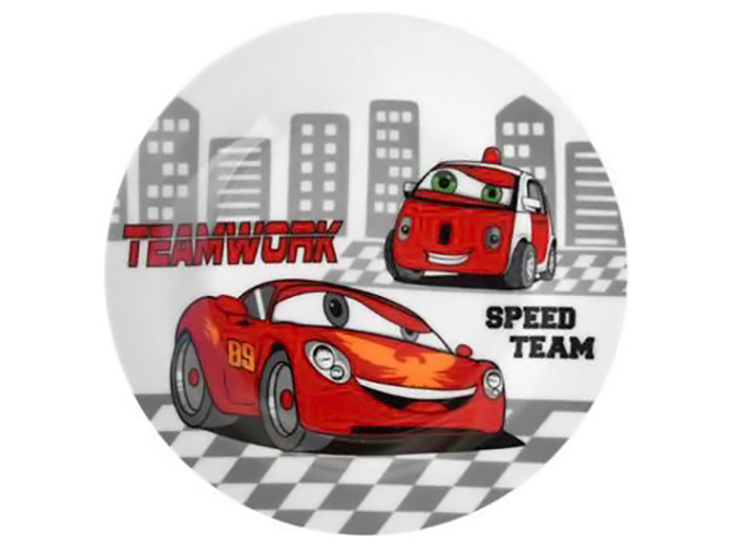 Тарелка Limited Edition Cars, 18см, обеденная, 6900065332822
