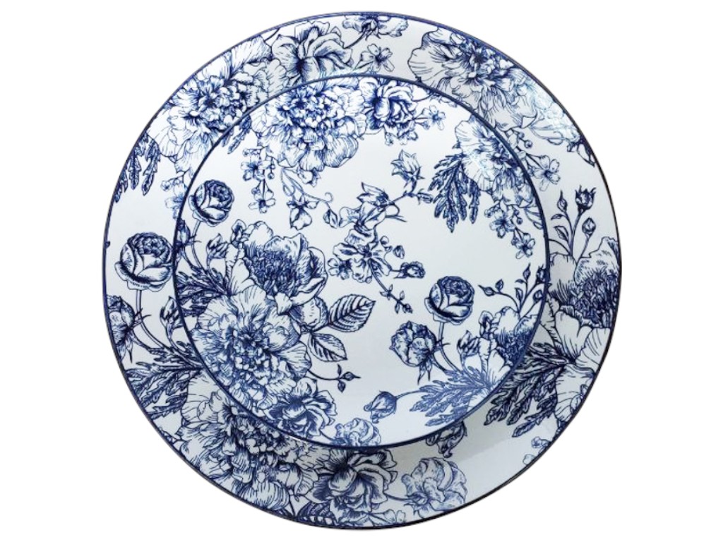 Тарілка обідня Limited Edition BLOSSOM BLUE, порцелянова, 26,5 см 6900070783121