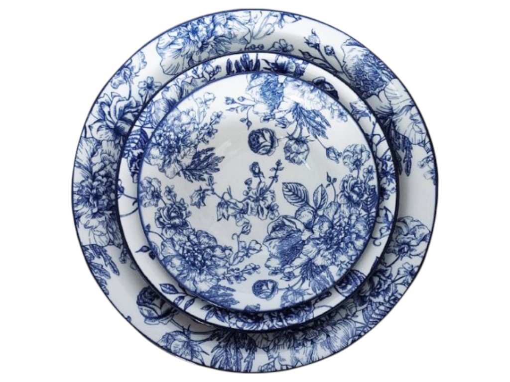 Тарілка супова Limited Edition BLOSSOM BLUE, порцелянова, 20 см 6900070783152