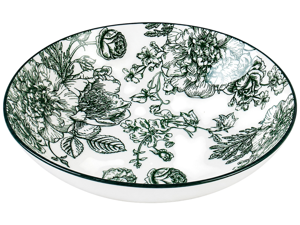 Тарілка супова Limited Edition Blossom Green, фарфор, 20см
