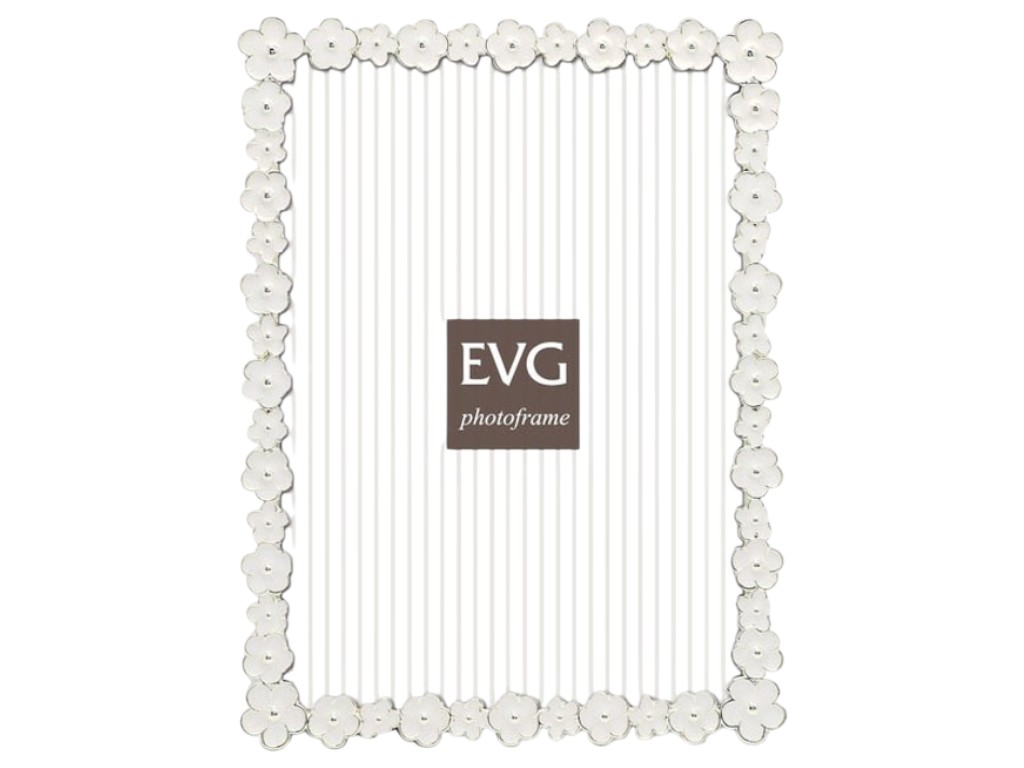 Фоторамка 10×15 см EVG, Onix Z05 White, метал, 12,3×16,5×1,5 см 6900071192397