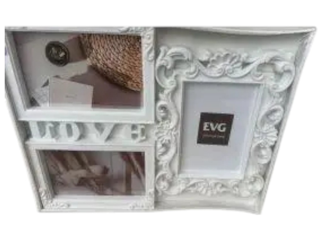 Фоторамка EVG, INNO White Collage 3, пластик, белый, 33×27×2 см 6900071202065