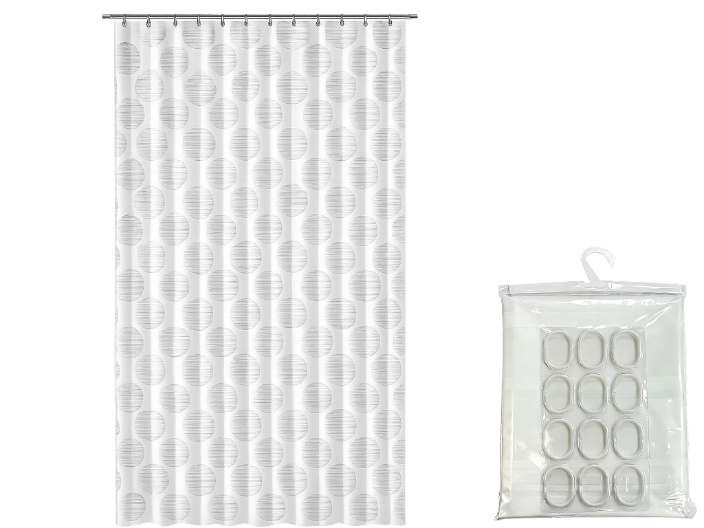 Шторка для ванной Idea Home Stripe, 180х200 см