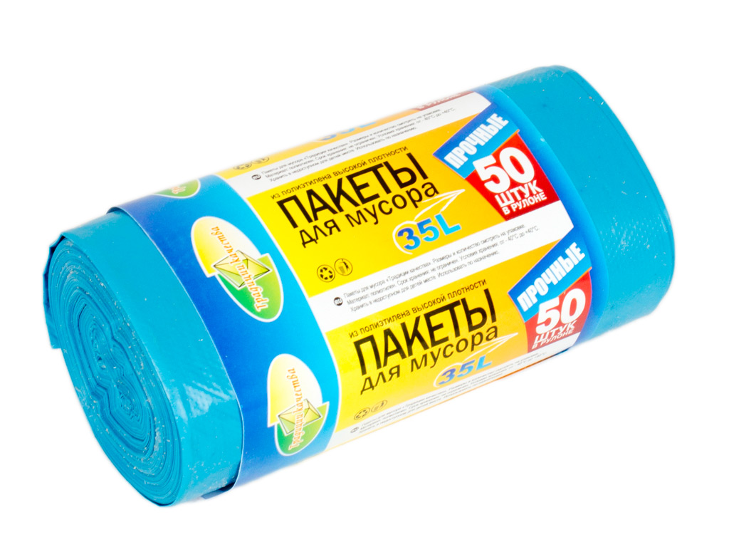Мусорные пакеты 35л. "Традиции Качества" 50шт.+5шт Бонус!