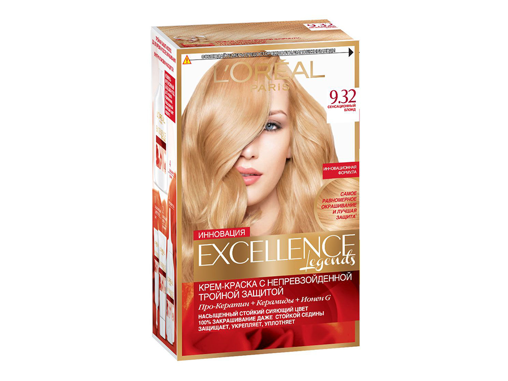 Краска для волос "Excellence Creme" повышенной устойчивости, оттенок 9.32