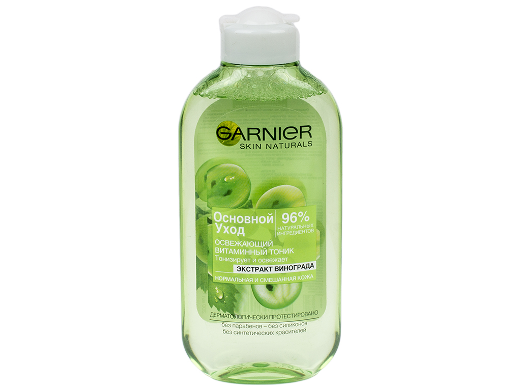Тоник освежающий Garnier Skin Naturals "Основной уход" для нормальной и смешанной кожи 200мл