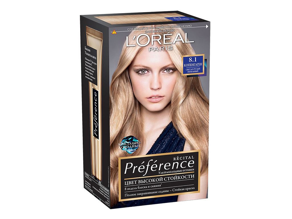 Краска для волос "Recital Preference" оттенок 8.1
