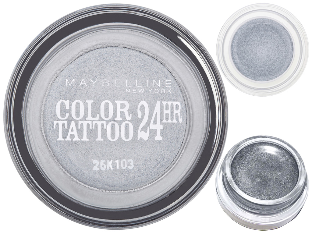 Крем-тени для век гелевые Maybelline New York "Color Tattoo 24ч" тон 50 (вечное серебро) 4,5г