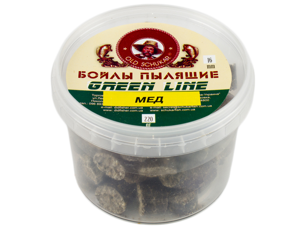 Бойл пылящийся "Дід Щукар" мед 16мм 220гр