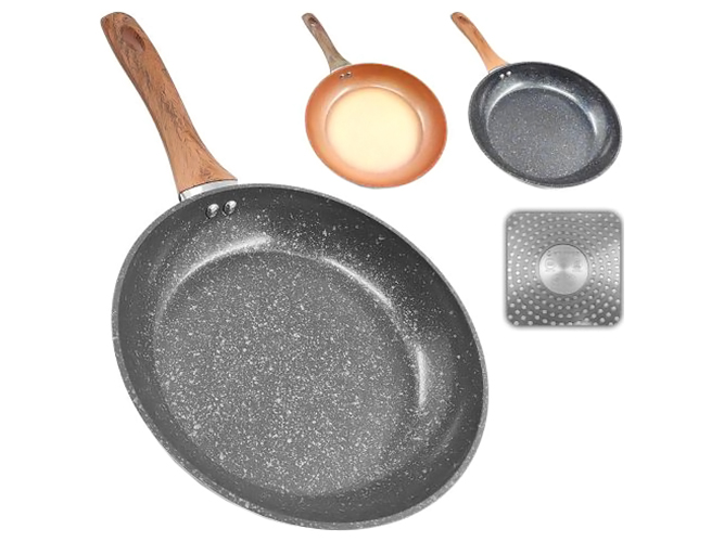 Сковорода лита кераміка Meteorite інд.дно, 24x4,8см