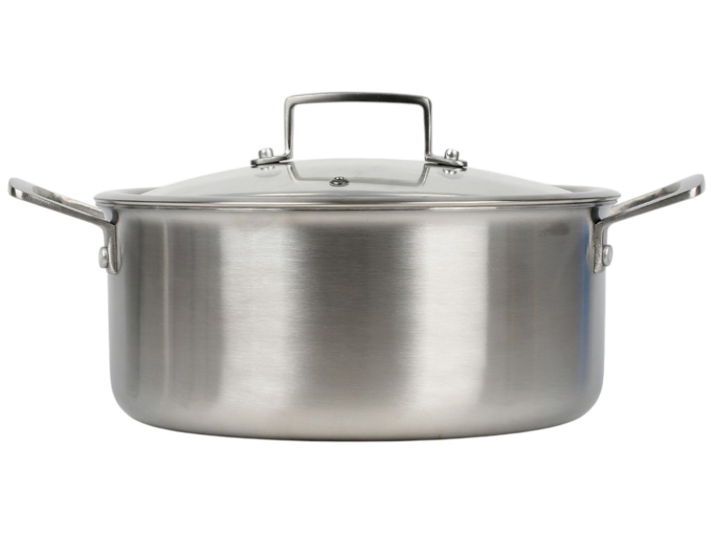 Кастрюля Соты, с крышкой, нержавеющая сталь, стекло, 7,5л, 28×12,5см, цвет серебристый