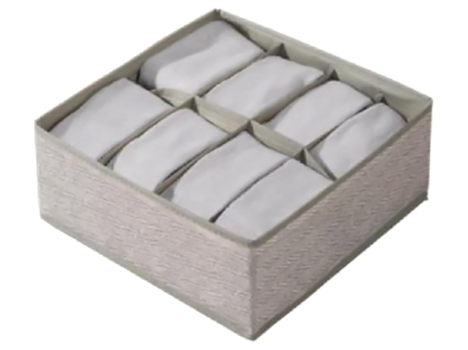 Коробка-органайзер для хранения белья, 8 отделений, 32x24x12см R100564