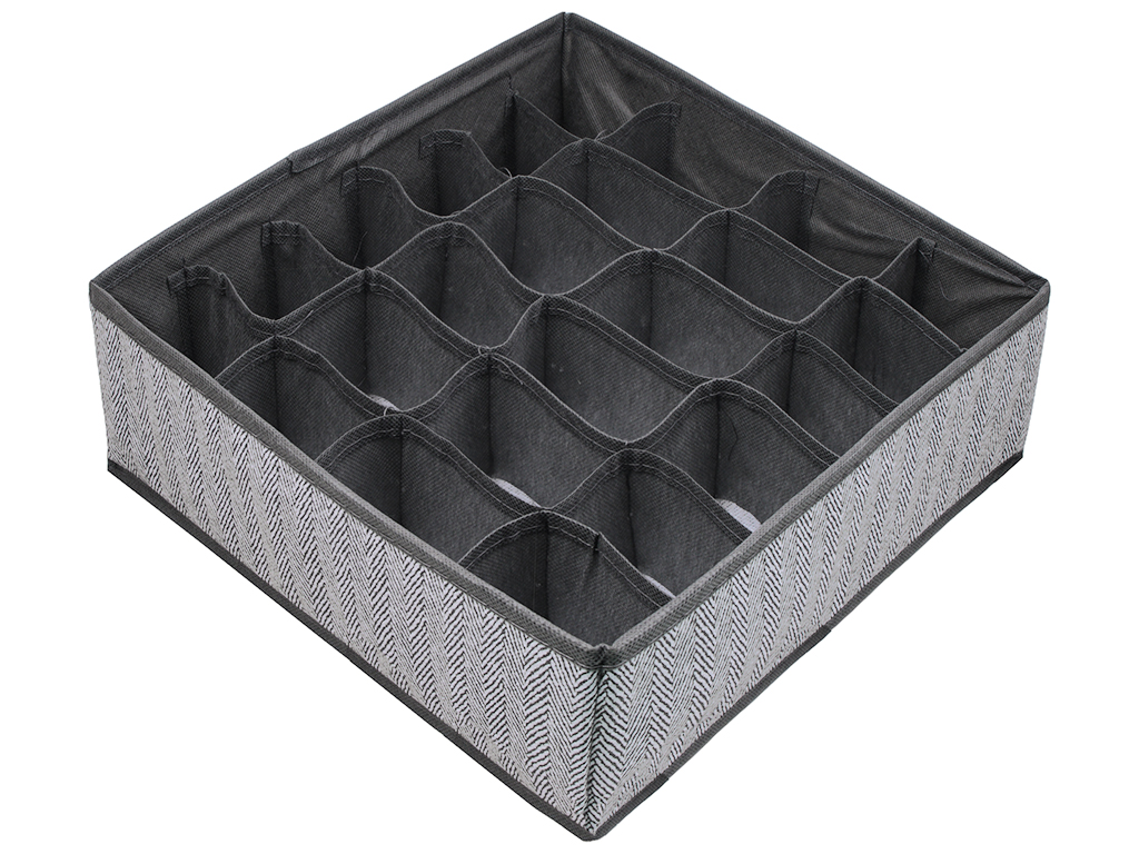 Коробка-органайзер для зберігання білизни, 24 відділень, 32x32x10см