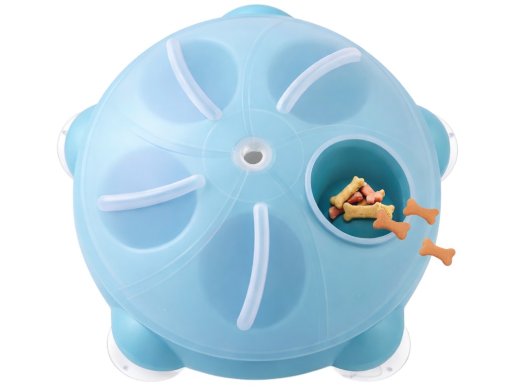 Игрушка-кормушка для животных, полипропилен, 20×19,5см, цвет голубой