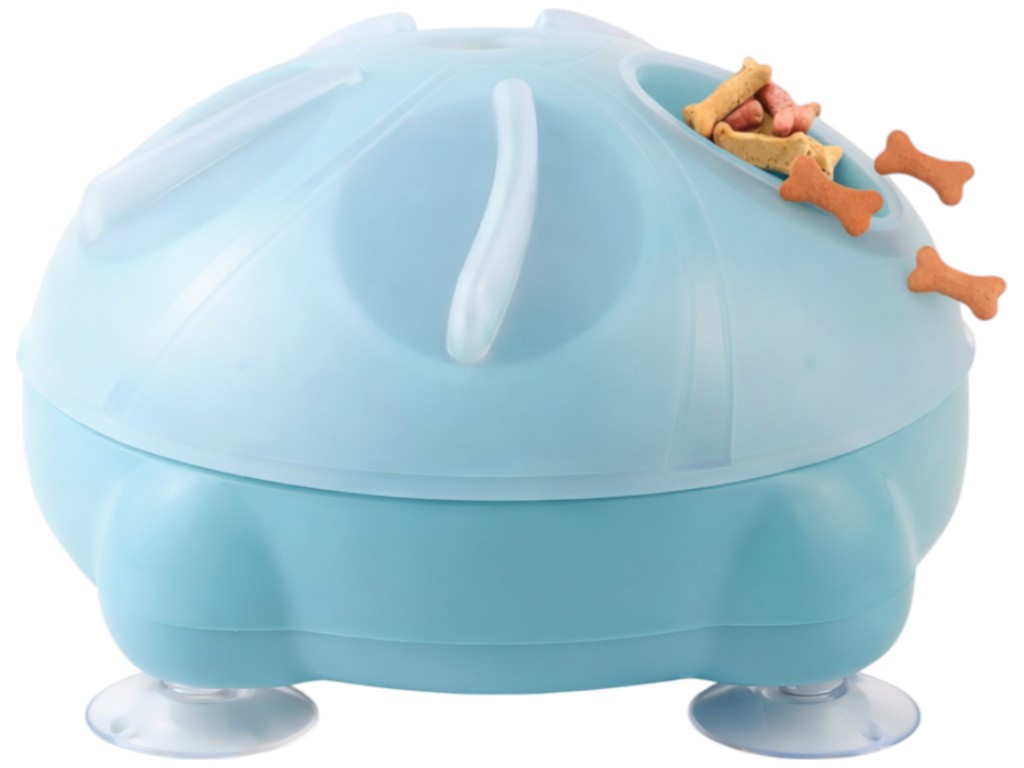 Игрушка-кормушка для животных, полипропилен, 20×19,5см, цвет голубой
