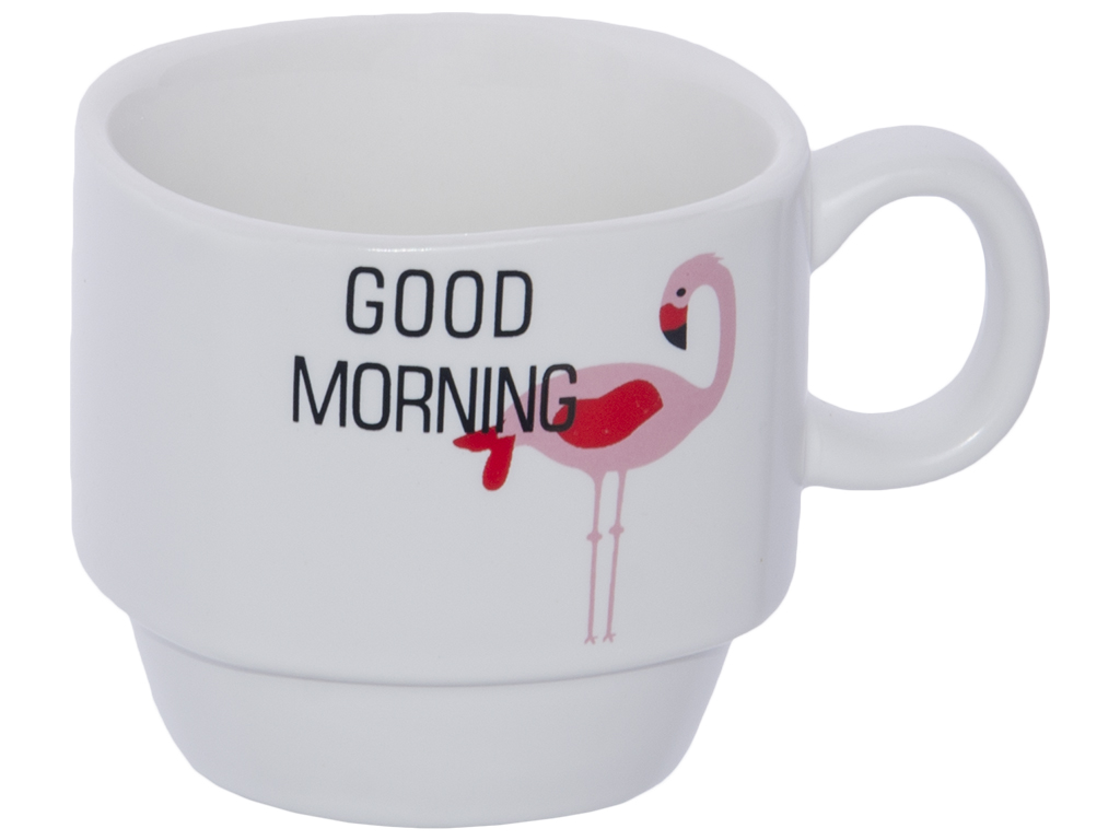 Чашки на стойке "Good morning" 150мл (цена за набор 5 предметов)