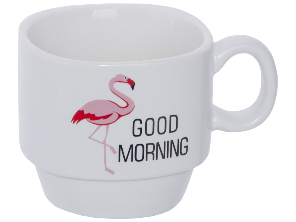 Чашки на стойке "Good morning" 150мл (цена за набор 5 предметов)