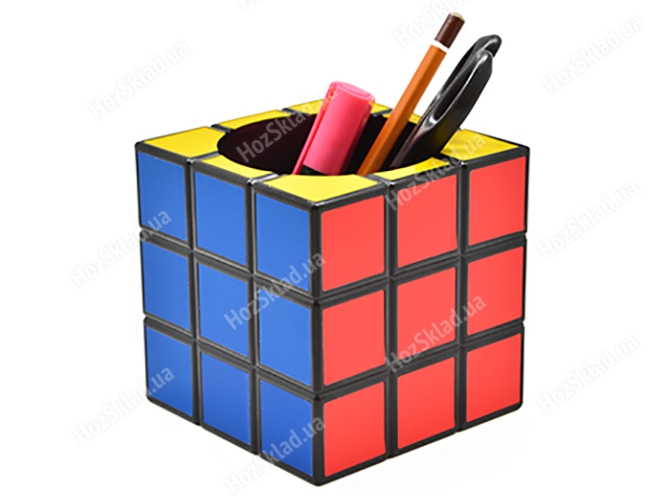 Подставка для карандашей/кисточек Кубик Рубика, 12,5x10,5см