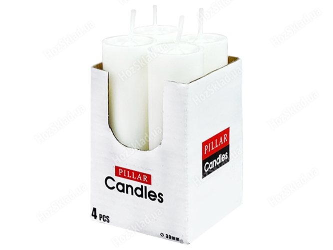 Свечи, 3x10см (цена за набор 4шт)