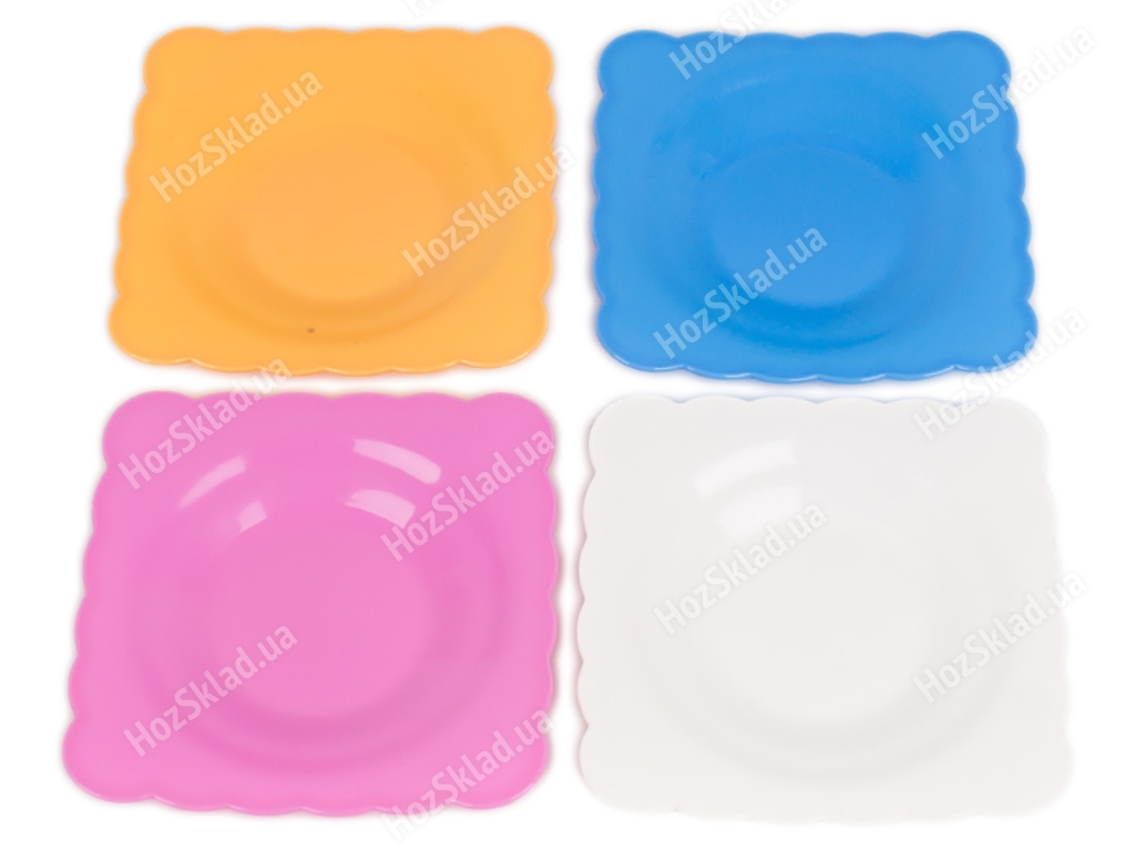 Тарелка пластиковая Пикник (цена за набор 4 шт)