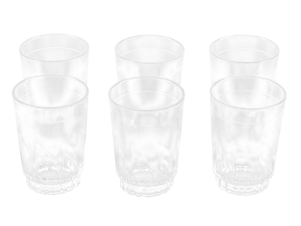 Стаканы стеклянные 230 мл (цена за набор 6шт)