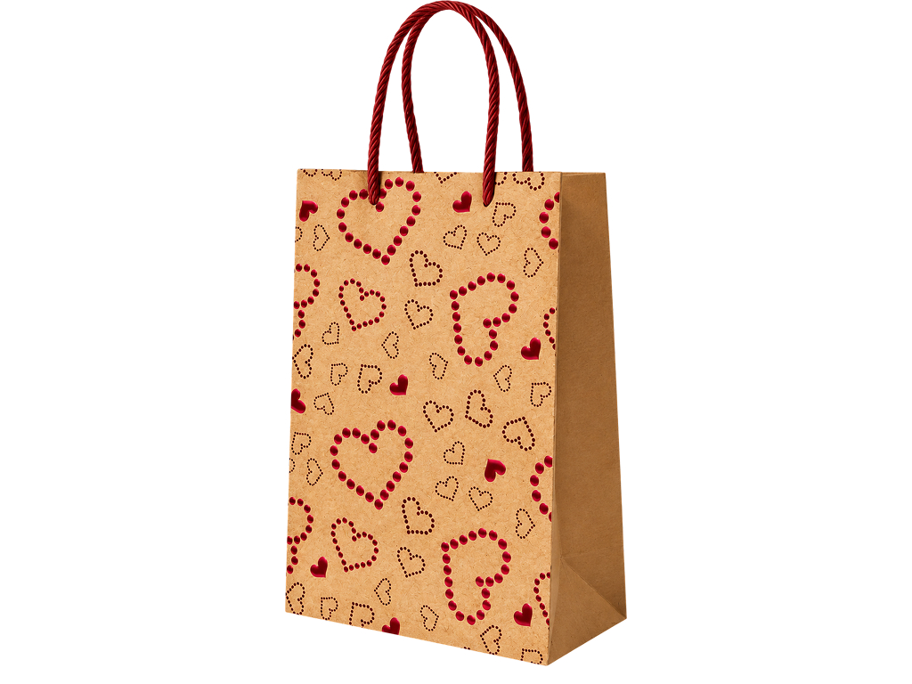 Пакет подарочный крафтовый L Heart, бумага, с ручками, 24×32×10 см Пакет подарочный крафтовый L Heart, бумага, с ручками, 24×32×10 см