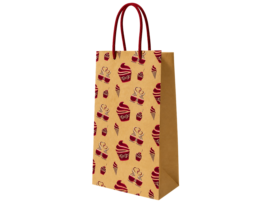 Пакет подарочный крафтовый S Sweets, бумага, с ручками, 12×22×6,5 см Пакет подарочный крафтовый S Sweets, бумага, с ручками, 12×22×6,5 см