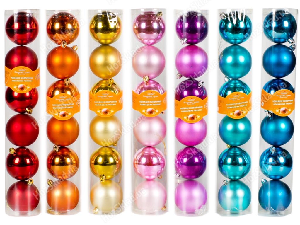 Ялинкові іграшки Кульки 7см (ціна за колбу 6шт) GN026-7