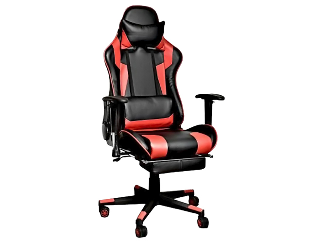 Кресло для геймеров с подставкой для ног, 68x69x135см, до 120кг