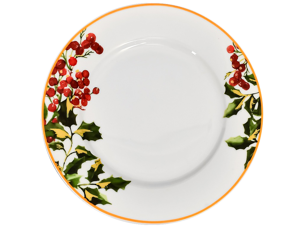 Набор тарелок Christmas winterberries, 10,5», 25,8см (цена за набор 4шт)