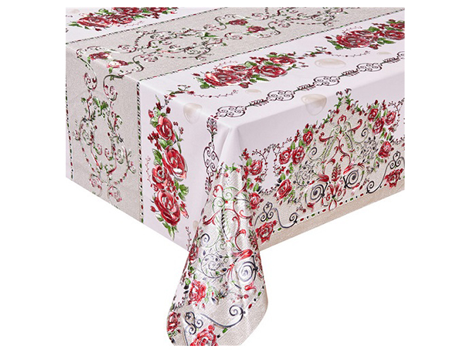 Клеенка ПВХ с принтом на тканевой основе Неаполь, 1,37x20м (цена за рулон)