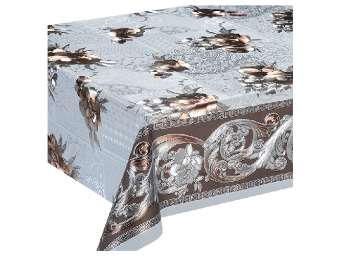 Клеенка ПВХ с принтом на тканевой основе Версаль, 1,37x20м (цена за рулон)