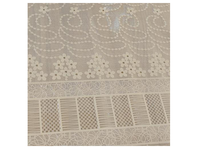 Клейонка ПВХ LACE, бежева, 1,37x20м (ціна за рулон)