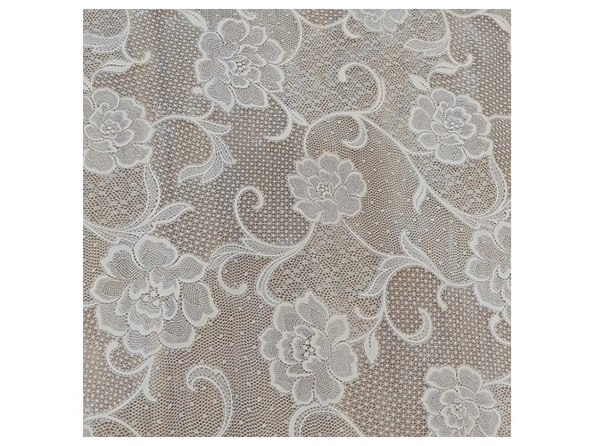 Клейонка ПВХ LACE, біла, 1,37x20м (ціна за рулон)
