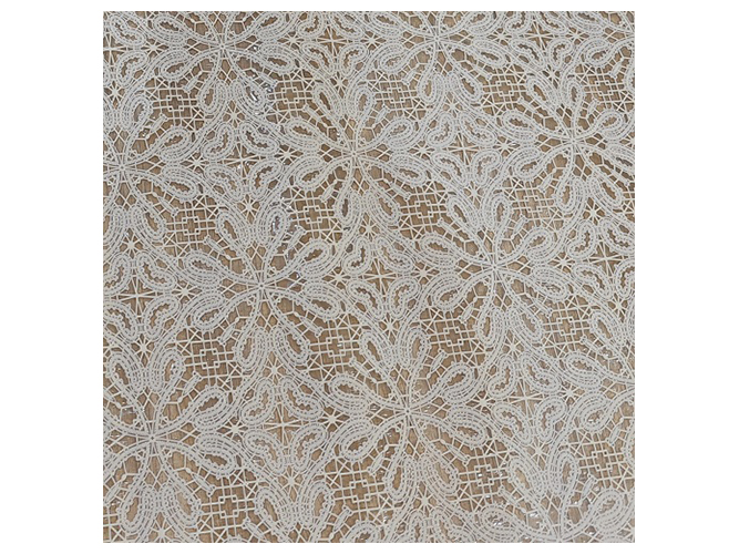 Клейонка ПВХ LACE, біла, 1,37x20м (ціна за рулон)