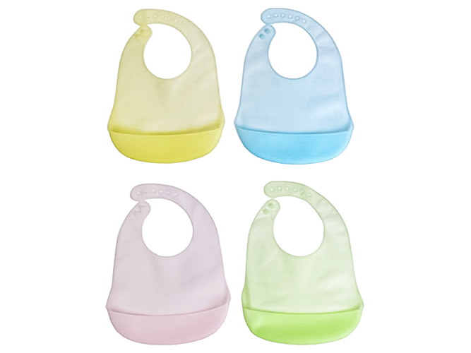 Слюнявчик силиконовый с карманом, 23х32см