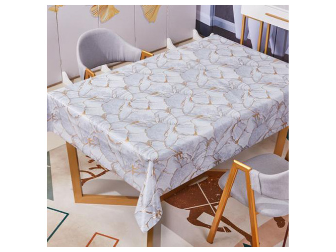 Клеенка ПВХ с принтом на тканевой основе глянец Марсель, 1,37х20м (цена за рулон)