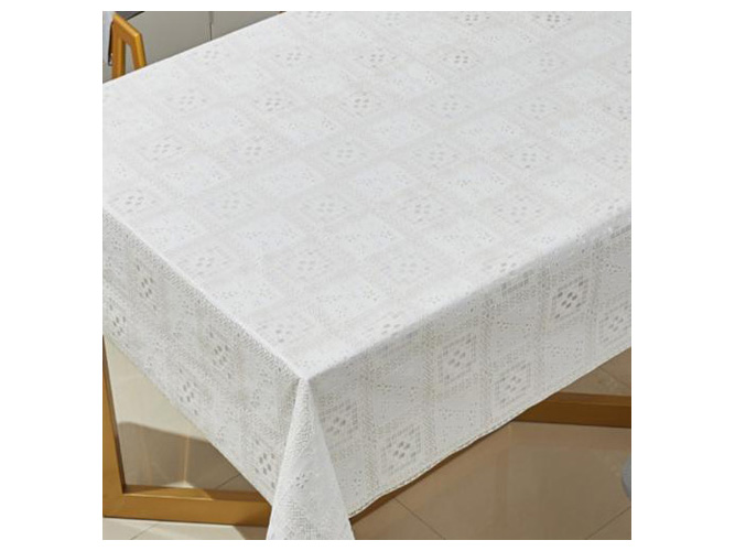 Клейонка ПВХ LACE біла, 1,37х20м (ціна рулон)