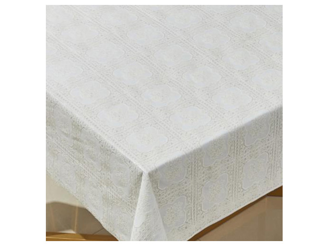 Клейонка ПВХ LACE біла, 1,37х20м (ціна рулон)