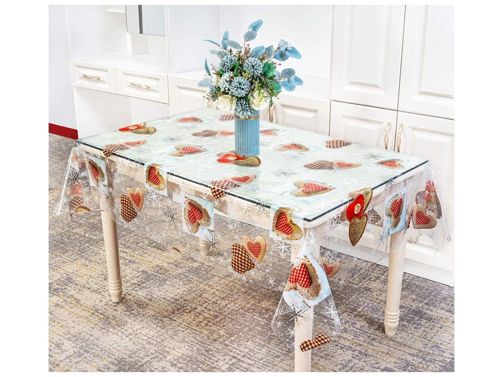 Клеенка ПВХ в рулоне силикон France, 1,40х30м (цена за рулон)