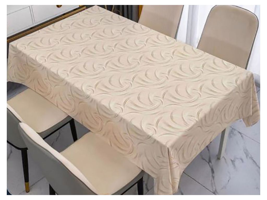Клейонка Style, ПВХ на тканинній основі, 1.40×20 м, з абстрактним візерунком, колір бежевий