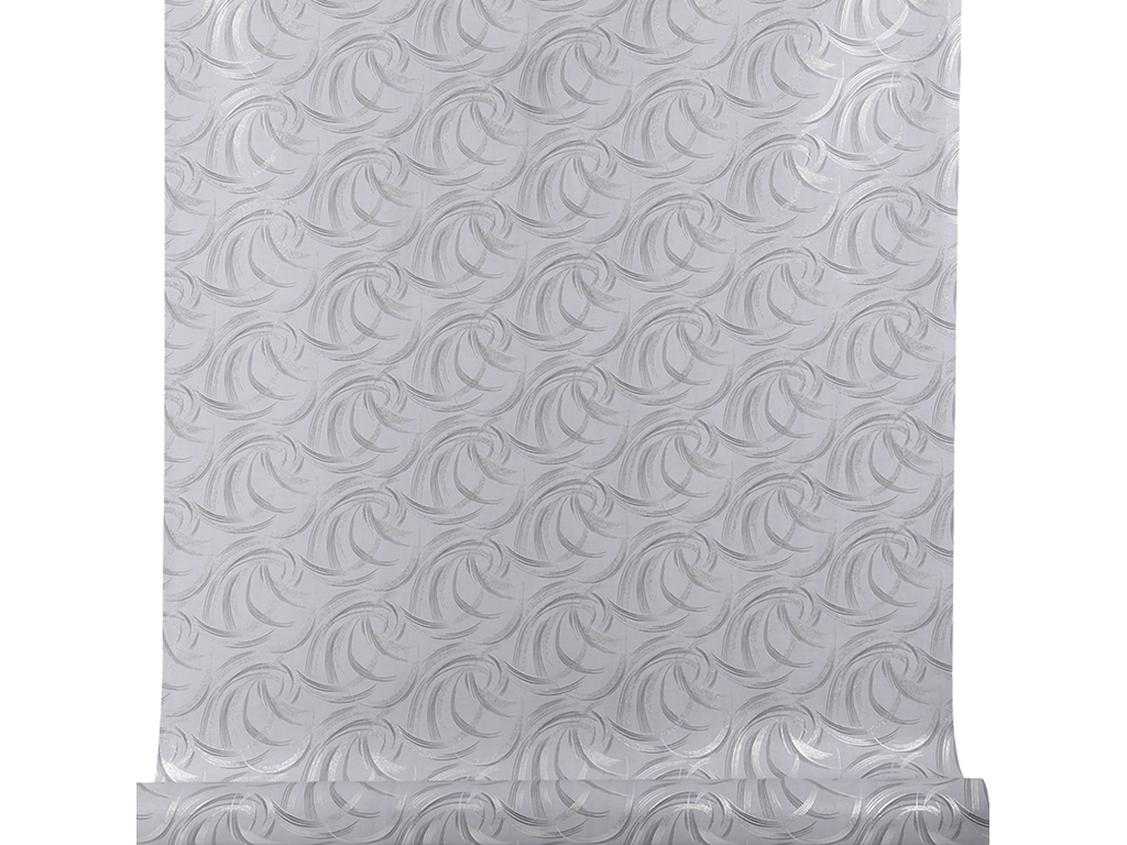Клеёнка Style, ПВХ на тканевой основе, 1.40×20 м, с абстрактным узором, цвет серый