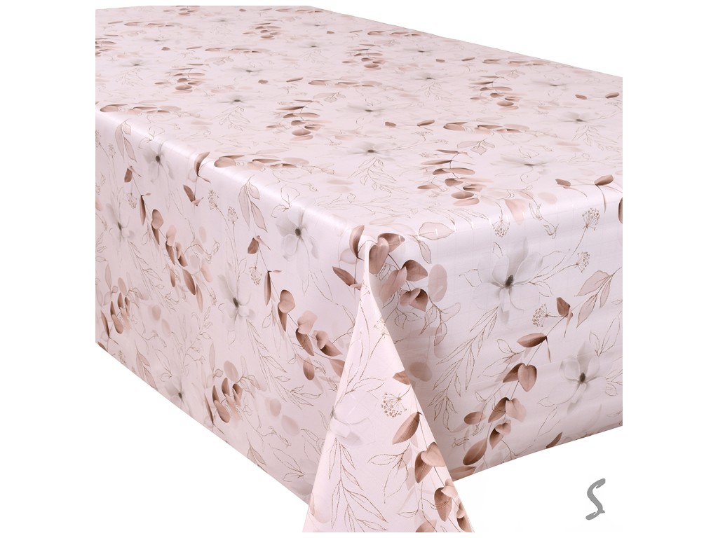 Клеенка Europe, на тканевой основе, ПВХ, 1,40×20м, дизайн Eucalyptus Mist (цена за рулон)