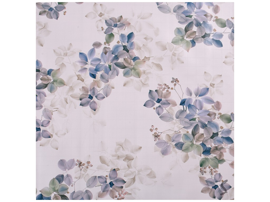 Клеенка Europe, на тканевой основе, ПВХ, 1,40×20м, дизайн Misty Leaves (цена за рулон)